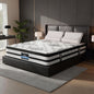Giselle Queen 34cm 5-Zone Euro Top Pocket Spring Mattress with 2 Natural Latex Contour Pillows