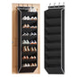 Artiss Over Door Shoe Organiser Storage X2 8-Tier Pantry Hanger Fabric Black