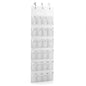Artiss Over Door Shoe Organiser Storage 6-Tier Pantry Hanger 24 Pockets White