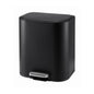 Cefito 20L Trash Bin Steel Pedal Bins Soft Close Kitchen Rubbish Waste Can Black