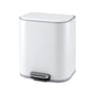 Cefito 20L Trash Bin Steel Pedal Bins Soft Close Kitchen Rubbish Waste Can White