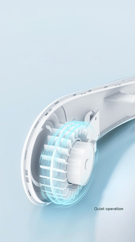 Portable Neck Fan Upgraded, Neckbrace Personal Hands Free, 5 Speed Gears Adjustment, 2000 mAh Wearable Bladeless Quiet Rechargeable for Outdoor Indoor, Gifts for Women Men- Blue Christmas Gifts