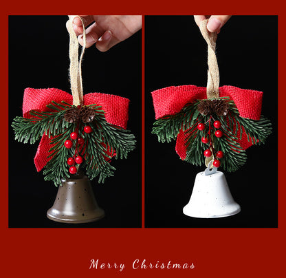 Christmas gift Christmas Bell Bow Pendant four pieces