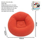 Inflatable Lazy Chair Portable Foldable Sofa Single Person Lazy Sofa Indoor - Orange - Size 01
