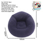 Inflatable Lazy Chair Portable Foldable Sofa Single Person Lazy Sofa Indoor - Purple - Size 01