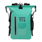 waterproof backpack, dry-wet separation, outdoor sports backpack, fishing backpack, camping backpack, canyoning backpack, swimming backpack, rafting backpack, waterproof gear, Australia outdoor backpack, hiking backpack water resistant - Cyan - Size 25L