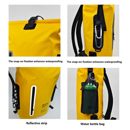 waterproof backpack, dry-wet separation, outdoor sports backpack, fishing backpack, camping backpack, canyoning backpack, swimming backpack, rafting backpack, waterproof gear, Australia outdoor backpack, hiking backpack water resistant - army green - Size