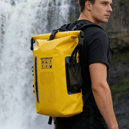 waterproof backpack, dry-wet separation, outdoor sports backpack, fishing backpack, camping backpack, canyoning backpack, swimming backpack, rafting backpack, waterproof gear, Australia outdoor backpack, hiking backpack water resistant - Black - Size 25L