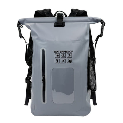 waterproof backpack, dry-wet separation, outdoor sports backpack, fishing backpack, camping backpack, canyoning backpack, swimming backpack, rafting backpack, waterproof gear, Australia outdoor backpack, hiking backpack water resistant - Cyan - Size 25L
