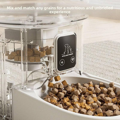 Smart Camera Pet Feeder with HD Camera, 4L Automatic Dog & Cat Food Dispenser with Wi-Fi, 2-Way Audio, Timer & Remote Control for Small/Medium Pets