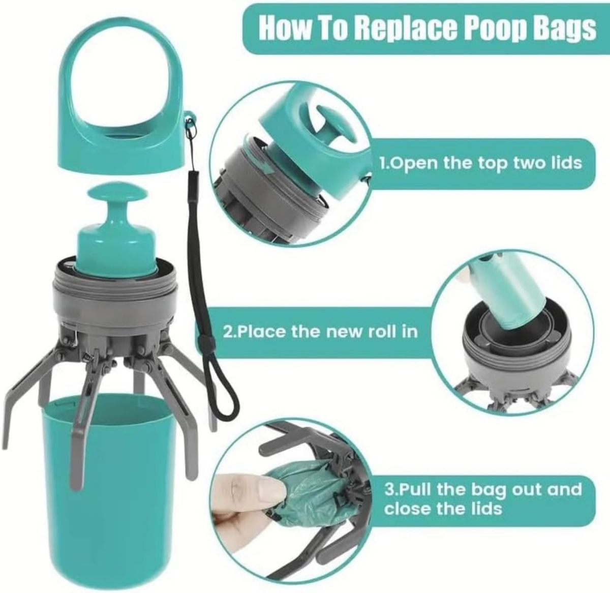 8 rolls of matching garbage bags