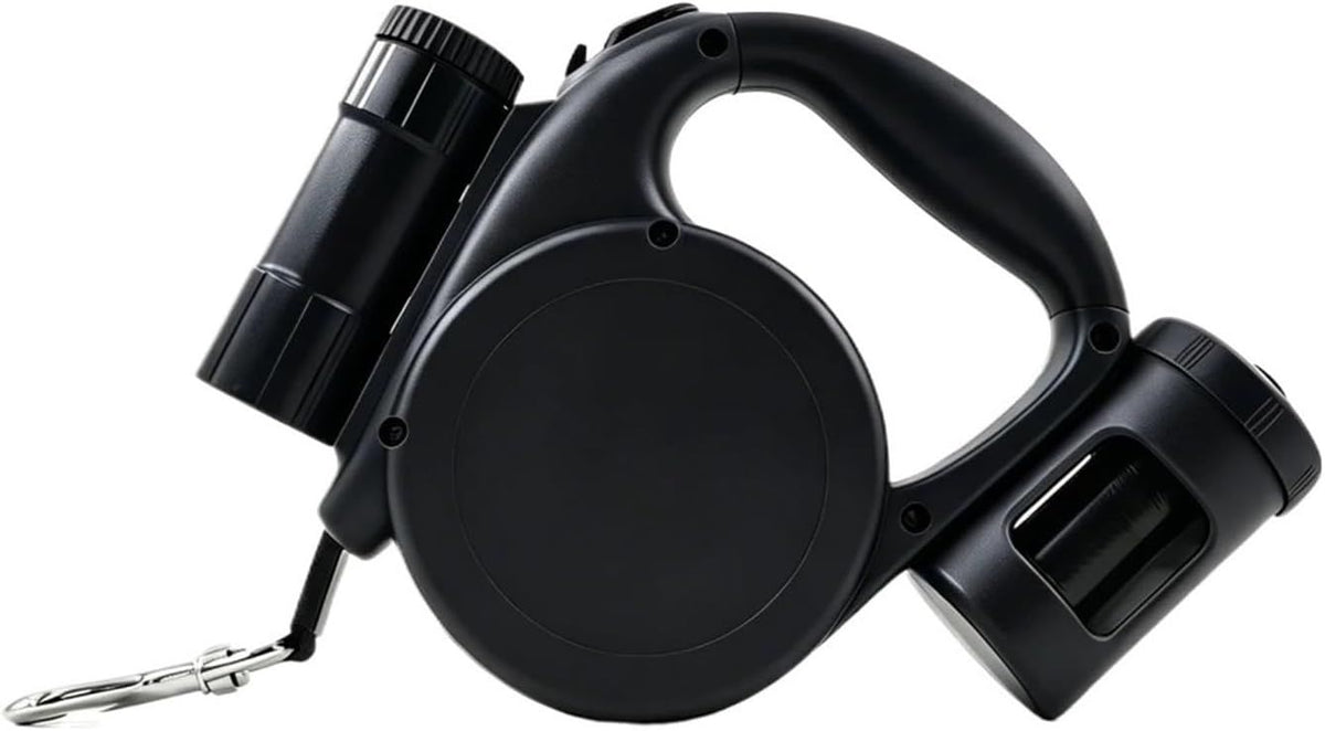 Versatile Retractable Dog Leash for Small & Medium Dogs, Ideal for Daily Walks & Outdoor Adventures, 16.4FT (black)