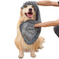 Dog Towel for Drying Dogs – Absorbent Microfiber Bath Towel with Hand Pockets, Super Absorbent & Fast Dry, Soft Microfiber, Fits Large & Small Dogs, Machine Washable & Reusable Pet Bath Towel（Gray）