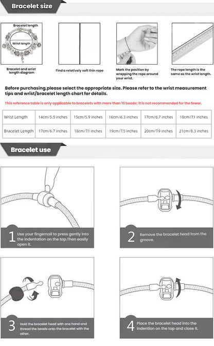 Charm Bracelet with Tortoise, Heart, Clover Pendant(Green,20cm)