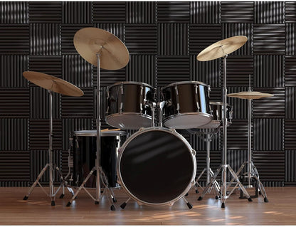 JBER Acoustic Panels  Foam Wedges 48pcs 30x30x2.5cm for Soundproof Padding Wall