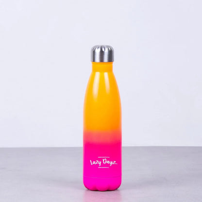 Lazy Dayz Daily Drink Bottle 500ml - Orange Pink Ombre