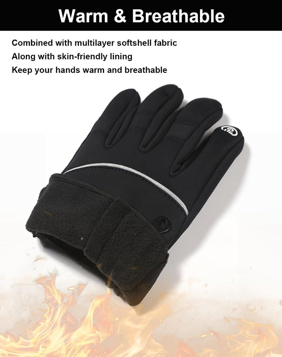 Men's and women's winter gloves - 2-finger touchscreen gloves - Running gloves - Cycling gloves - Driving gloves - Warm gloves - Winter fishing gloves - Grijs
