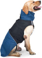 Dog Raincoat - Dog Jacket - Waterproof Winter Dog Jackets - Windproof Dog Jacket - Winter Dog Jacket - Reflective Strip - Perfect for Small Dogs - Medium-Sized Dogs - Blue and Black - Size XXL