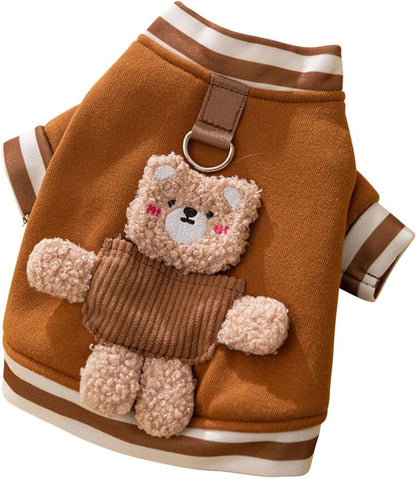 Dog Coat - Dog Sweater - Dog Clothes with D-Ring - Warm Winter Sweater - Soft Sweatshirt - Warm Winter Dog Clothes - Perfect for Small Dogs and Cats - Size XL - Christmas Decorations