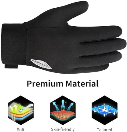 Gloves - Winter Gloves - Cycling Gloves - Running Gloves - Outdoor Sports Gloves - Children's Winter Gloves - Touchscreen Compatible - Thick, Waterproof, Windproof and Non-Slip - Warm Fleece - Gift for Boys and Girls