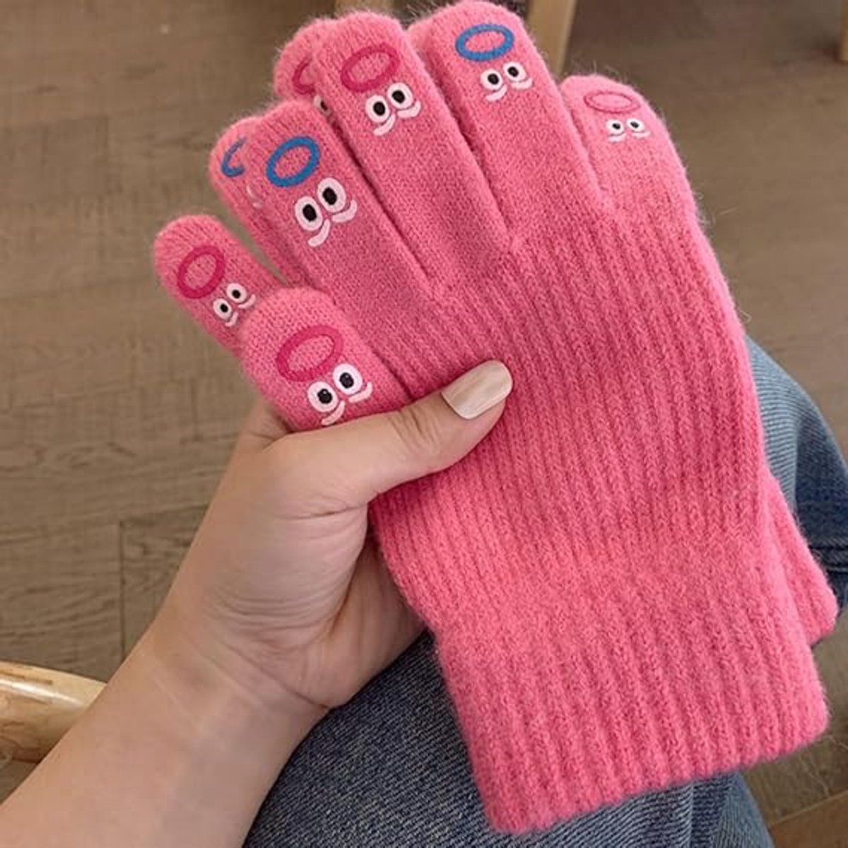 Winter gloves - Men's gloves - Women's gloves - Touchscreen gloves - Winter gloves - Perfect for skiing, cycling, walking, camping and Christmas - Christmas gift idea - Roses