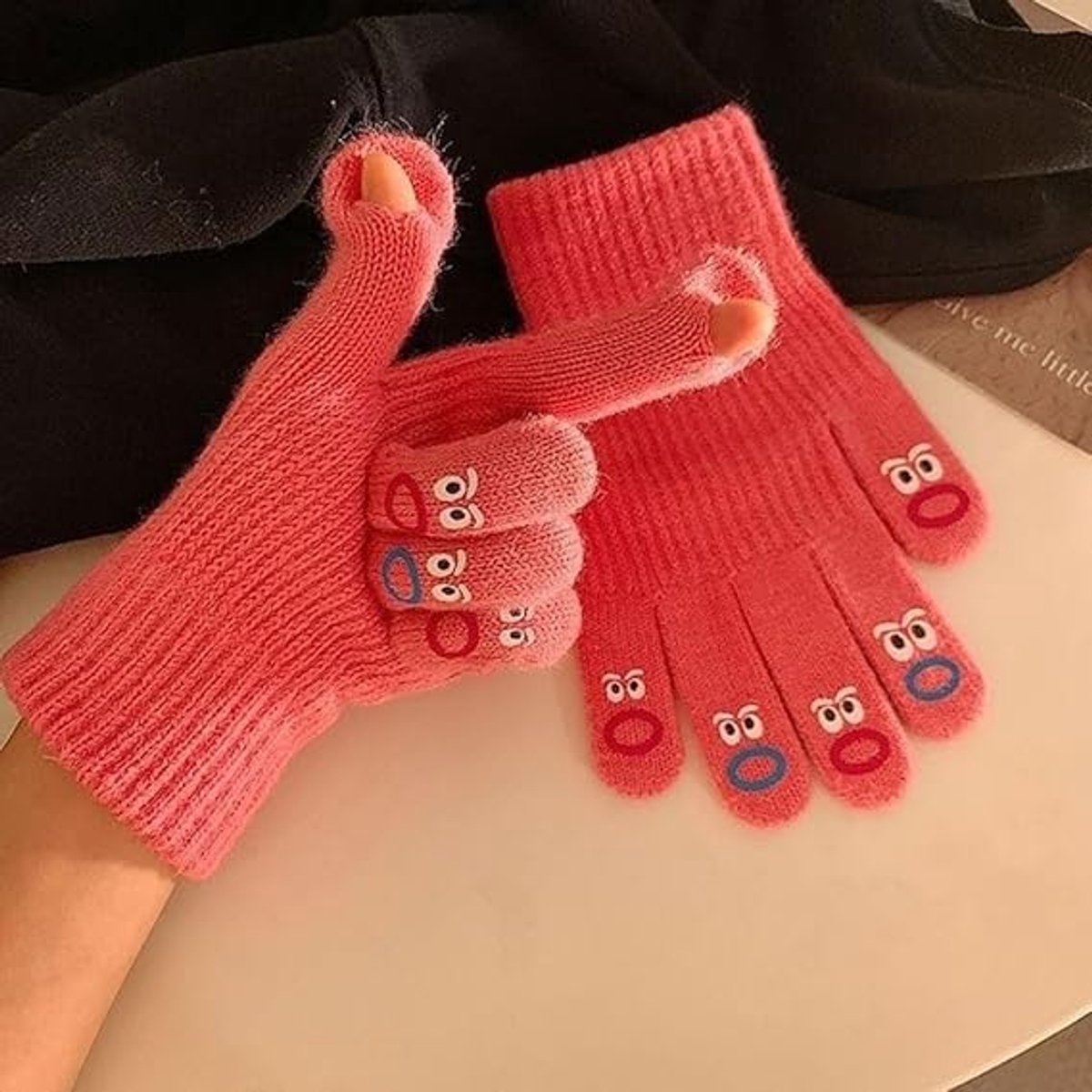 Winter gloves - Men's gloves - Women's gloves - Touchscreen gloves - Winter gloves - Perfect for skiing, cycling, walking, camping and Christmas - Christmas gift idea - Roses