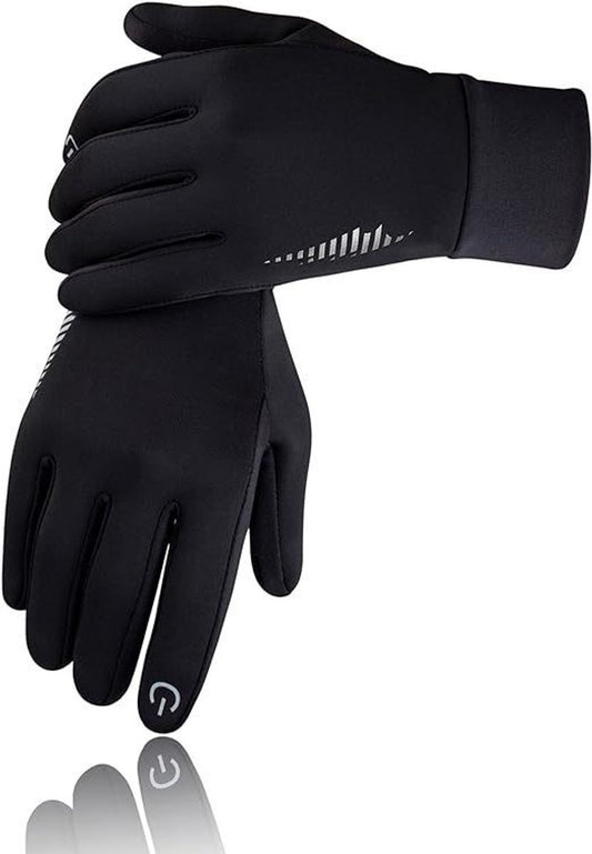 Gloves - Cycling gloves - Winter gloves - Waterproof gloves - Warm winter gloves - Windproof gloves - For driving - Biking - Skiing and working outdoors in cold weather - For men and women - Touchscreen compatible (M)