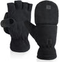 Gloves - Mittens - Winter gloves - Cycling gloves - Thermal gloves - Women's winter gloves - Fingerless thermal cycling gloves - Men's gloves - Suitable for men and women