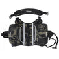 JUMAHE Dog Backpack Harness, Adjustable Dog Saddle Bag with Reflective Strips, Waterproof Oxford Pet Pack for Medium Large Dogs Walking Hiking Travel Camping(Night camo)