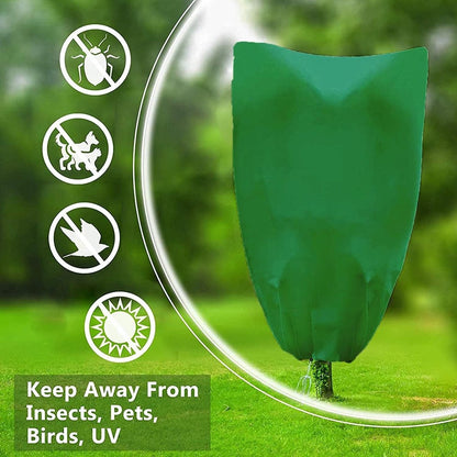 Frost Protection Plant Cover - 2 Pieces - Plant Cover - Frost Non-Woven Fabric - Plant Protective Covers - Plant Protection - Winter Protective Cover Tree/Plant - 80x100cm - Anti-Frost Protective Cover Plants - Winter Cover - Durable - Zipper - UV Permeab