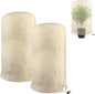 Frost Protection Plant Cover - 2 Pieces - Plant Cover - Frost Non-Woven Fabric - Plant Protective Covers - Plant Protection - Winter Protective Cover Tree/Plant - 60x80cm - Frost Protection Cover Plants - Winter Cover - Durable - Zipper - UV Permeable
