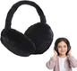 Women's Ear Warmers - Winter Ear Protectors - Unisex - Behind the Head - Ear Warmers - Earmuffs - Ear Warmers - Extra Soft - Comfortable - Winter - One Size - Black
