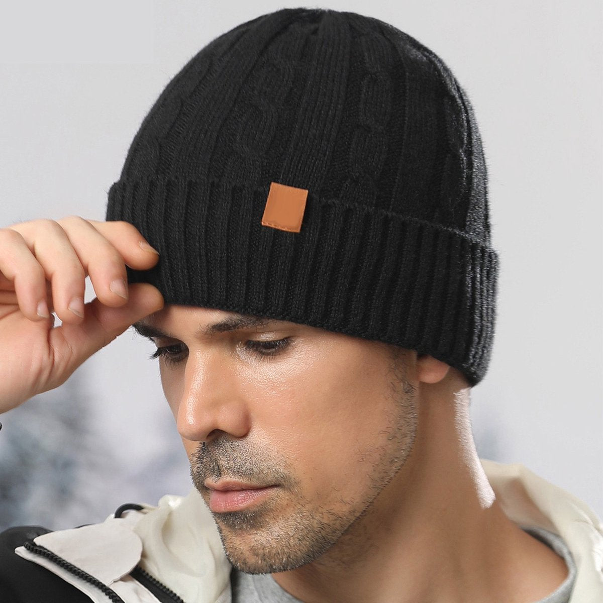 Hat - Plush Beanie - Warm Hats - Thick Knit Winter Hat - High Quality Beanie - Crocheted - Trendy Hat - Women's Hats - Men's Hats - Stylish Caps - Very Comfortable - Autumn and Winter Warm - Cotton - Halloween / Christmas - Gifts