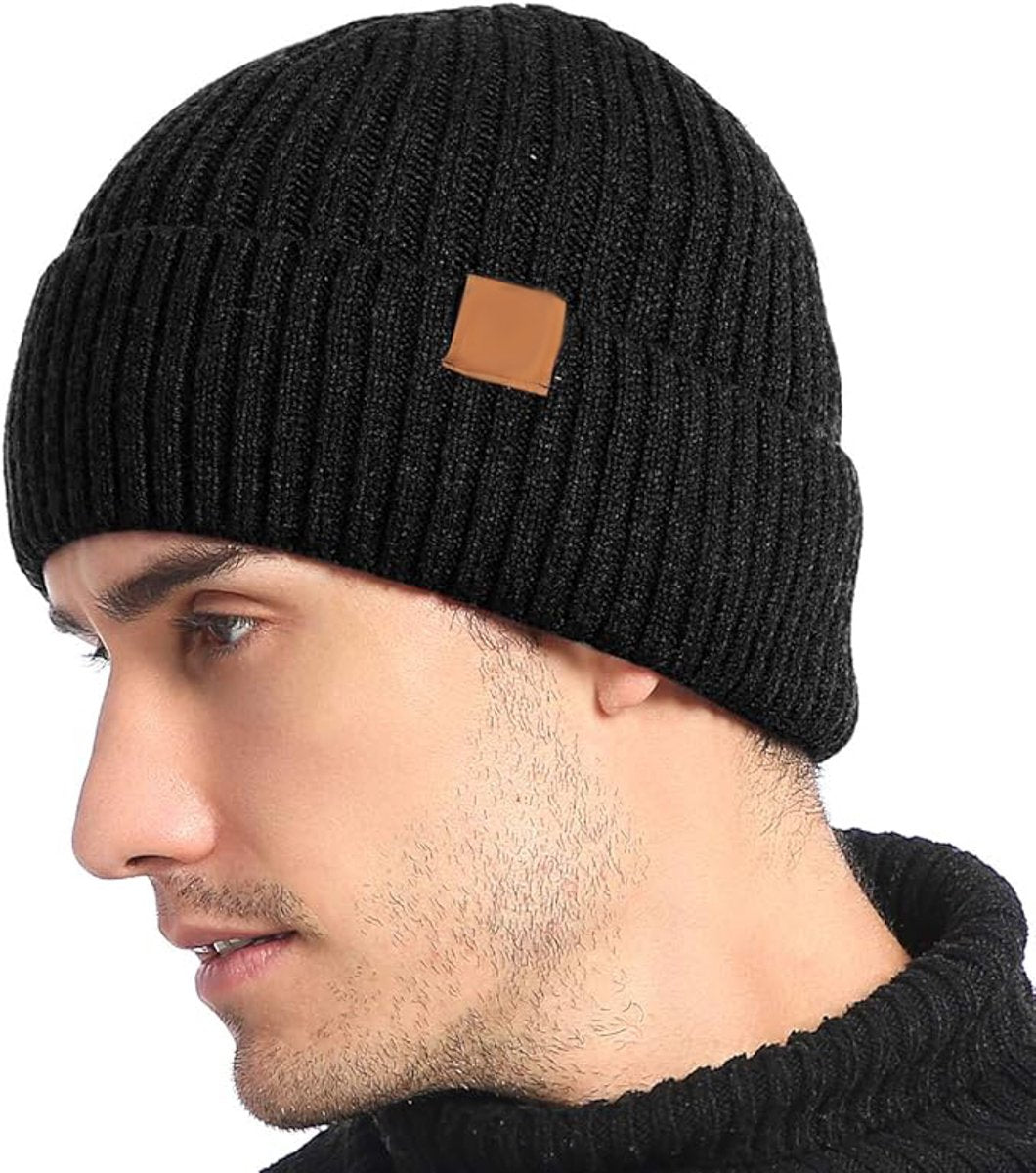 Hat - Plush Beanie - Warm Hats - Thick Knit Winter Hat - High Quality Beanie - Crocheted - Trendy Hat - Women's Hats - Men's Hats - Stylish Caps - Very Comfortable - Autumn and Winter Warm - Cotton - Halloween / Christmas - Gifts