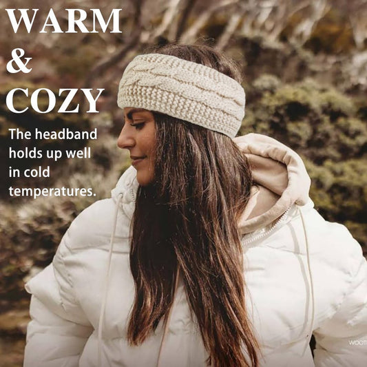 pieces - Headbands - Winter Headband for women - Ear warmers - Knitted Headbands - warm headbands - winter accessories - sports headband - cold weather headband - Christmas gifts - hair tie - hair accessories - black, red, khaki