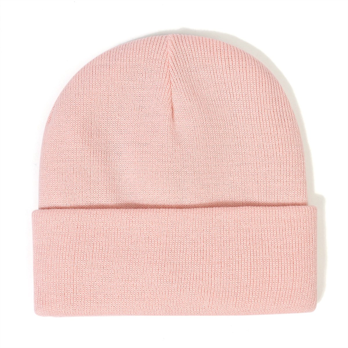 Hat - Knitted hat - Winter hat - Warm hat - Hat with satin lining - warm winter hat - knitted winter hat with fold-over brim - silk lining - soft knitted hat - warm and comfortable - for women and men - pink