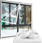 Window Film - Thermal Insulation for Windows - Window Film Insulation Sealing Set - Winter Window Insulation Set - Window Insulation Film - Winter Insulation Window Covering Set - Self-Adhesive - with Velcro - for windows and skylights - transparent - 188