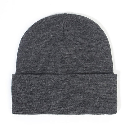 Hat - Knitted hat - Winter hat - Warm hat - Hat with satin lining - warm winter hat - knitted winter hat with fold-over brim - silk lining - soft knitted hat - warm and comfortable - for men and women - grey