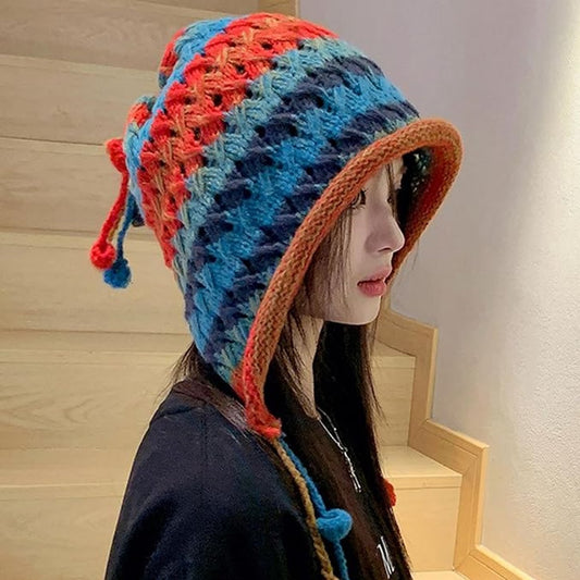 Knitted Hats for Women - Hats - Warm Winter Hats for Women - Soft Knitted Hats - Colorful Knitted Hats - Winter Hats for Girls - Comfortable and Warm Crochet Hats - Christmas Gifts - Birthday Gifts