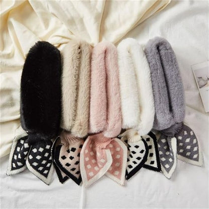 Warm scarf for autumn and winter - Soft and comfortable women's scarf with dotted pattern - Fashionable and versatile winter scarf for everyday use（Khaki）