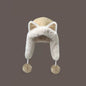 Fleece winter hat - Warm hat with thickened ear flaps - Soft, comfortable and frost-resistant - Stylish winter accessory - Color: Khaki
