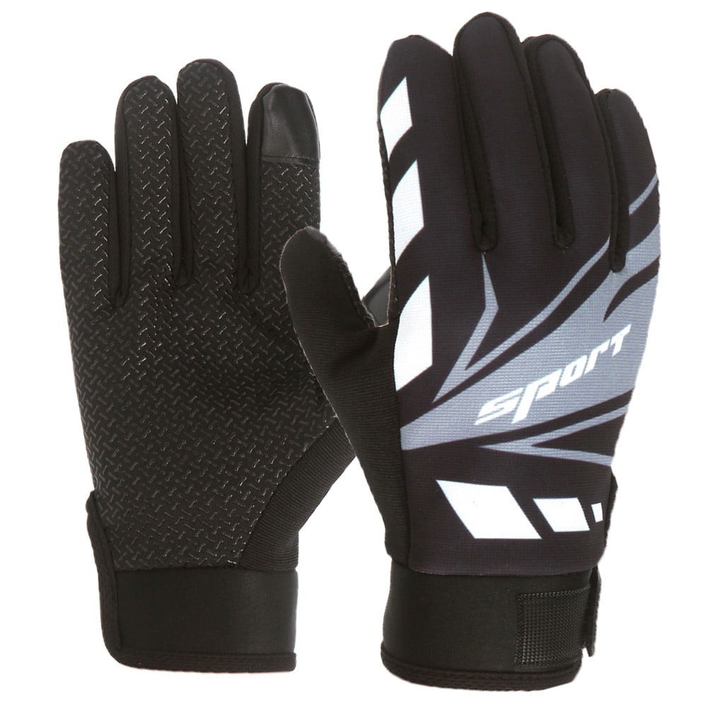 IDALL Ski Gloves Waterproof Gloves Winter Outdoor Men And Women Snow Skating Snowboarding Windproof Warm Ski Gloves Snow Gloves Winter Gloves W-Blue One Size W-Black