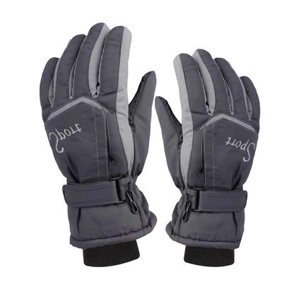 IDALL Ski Gloves Waterproof Gloves Winter Outdoor Men And Women Snow Skating Snowboarding Windproof Warm Ski Gloves Snow Gloves Winter Gloves W-Blue One Size Y-Gray