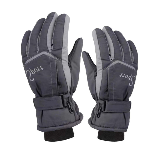 IDALL Ski Gloves Waterproof Gloves Winter Outdoor Men And Women Snow Skating Snowboarding Windproof Warm Ski Gloves Snow Gloves Winter Gloves W-Blue One Size Y-Gray