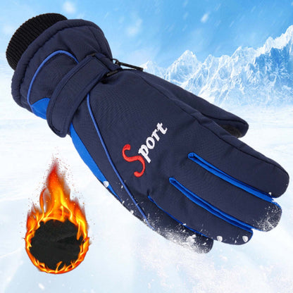 IDALL Ski Gloves Waterproof Gloves Winter Outdoor Men And Women Snow Skating Snowboarding Windproof Warm Ski Gloves Snow Gloves Winter Gloves W-Blue One Size Z-Blue