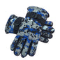 TAIAOJING Kids Winter Snow Ski Gloves Kids Winter Warm Windproof Cold Weather Outdoor Sports Gloves For Boys Girls Snow Gloves Ski Gloves One Size Blue