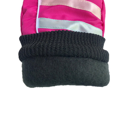 TAIAOJING Kids Winter Snow Ski Gloves Kids Winter Warm Windproof Cold Weather Outdoor Sports Gloves For Boys Girls Snow Gloves Ski Gloves One Size Z2 Hot Pink