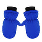 TAIAOJING Kids Winter Snow Ski Gloves Kids Winter Warm Windproof Cold Weather Outdoor Sports Gloves For Boys Girls Snow Gloves Ski Gloves One Size Z3 Blue
