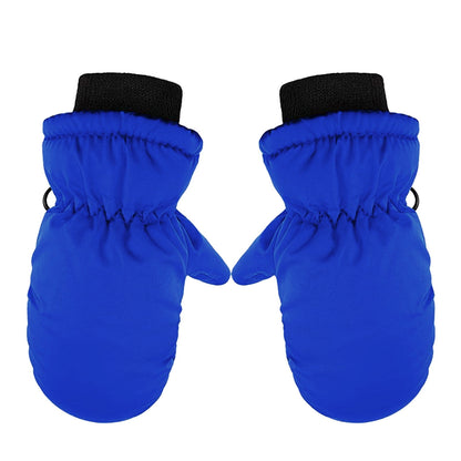 TAIAOJING Kids Winter Snow Ski Gloves Kids Winter Warm Windproof Cold Weather Outdoor Sports Gloves For Boys Girls Snow Gloves Ski Gloves One Size Z3 Blue