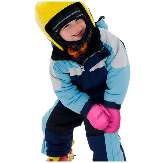 TAIAOJING Kids Winter Snow Ski Gloves Kids Winter Warm Windproof Cold Weather Outdoor Sports Gloves For Boys Girls Snow Gloves Ski Gloves One Size Z3 Hot Pink